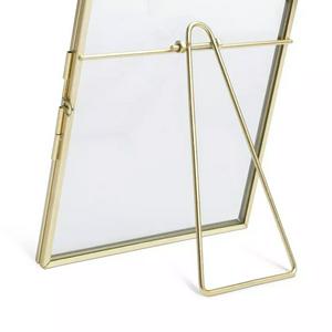 Habitat Skinny Metal Easel Picture Frame - Gold - 21x17cm - gallery image 5