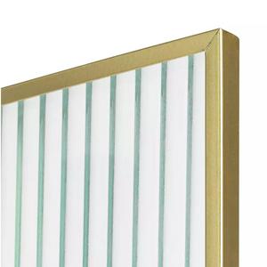Habitat Reeded Glass Frame on Stand - Gold - 5x7" - gallery image 4