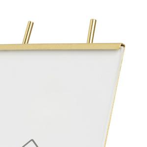 Habitat Glass Easel Photo Frame - Gold - 18x10cm - gallery image 4
