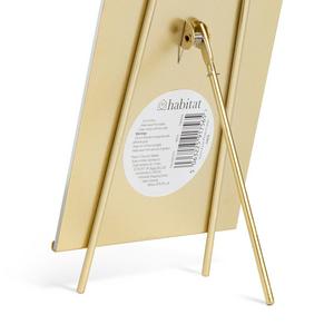 Habitat Glass Easel Photo Frame - Gold - 18x10cm - gallery image 5