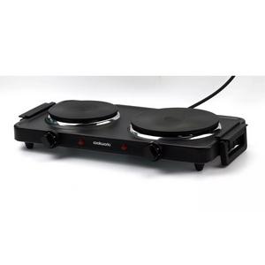 Cookworks 2500W Table Top Double Hotplate Hob - gallery image 2