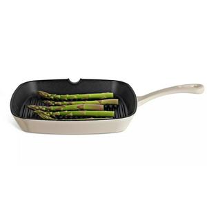 Habitat 23cm Cast Iron Griddle Pan - Cream - gallery image 3