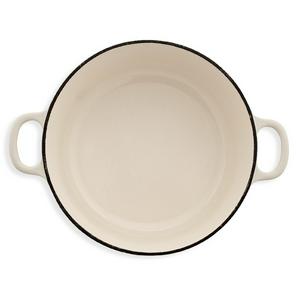 Habitat 3.3 Litre Cast Iron Casserole Dish - Cream - gallery image 3