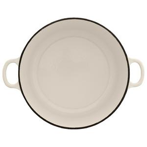 Habitat 5.3 Litre Cast Iron Casserole Dish - Cream - gallery image 3