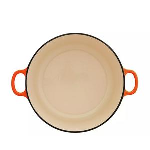Habitat 5.3 Litre Cast Iron Casserole Dish - Orange - gallery image 2