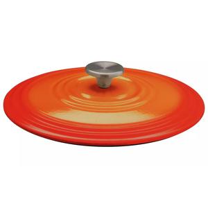 Habitat 5.3 Litre Cast Iron Casserole Dish - Orange - gallery image 3