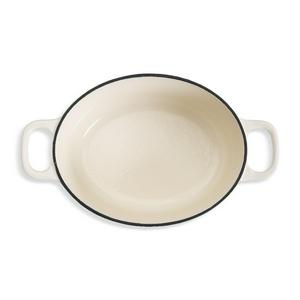 Habitat 4.7 Litre Cast Iron Casserole Dish - Cream - gallery image 2