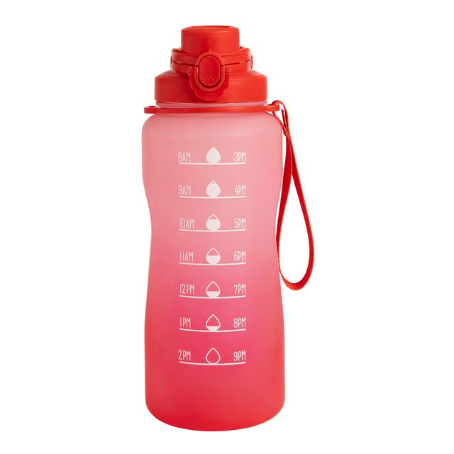 Sainsbury's Home Red Pink Ombre Tracker Bottle - 2.2L