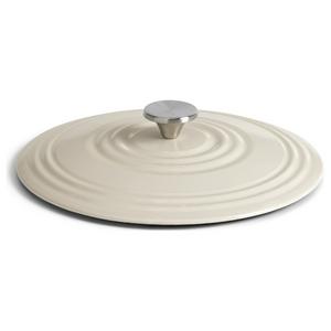 Habitat 4 Litre Cast Iron Casserole Dish - Cream - gallery image 4