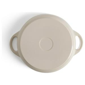 Habitat 4 Litre Cast Iron Casserole Dish - Cream - gallery image 5
