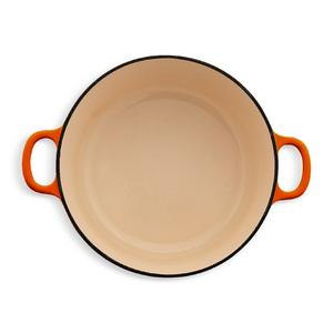 Habitat 3.3 Litre Cast Iron Casserole Dish - Orange - gallery image 3