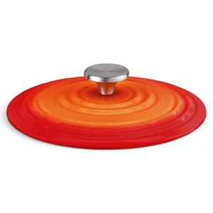 Habitat 3.3 Litre Cast Iron Casserole Dish - Orange - gallery image 4