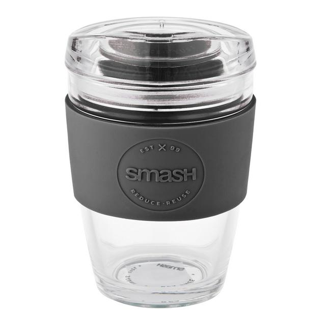 SMASH Glass Coffee Cup - Black