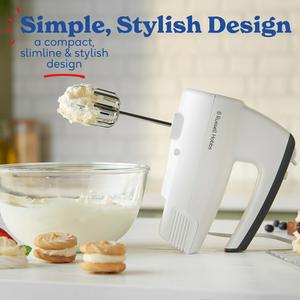 Russell Hobbs Go Create White Electric Hand Mixer 27520 - gallery image 4