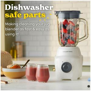 Russell Hobbs Go Create White 1.5L Glass Jug Blender 27580 - gallery image 5