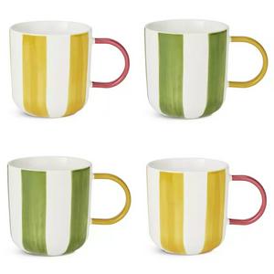 Habitat x Sanderson & National Trust Handpainted Stripe Mug Assortment - gallery image 2