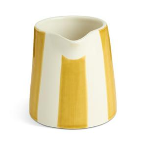 Habitat x Sanderson & National Trust Handpainted Small Stripe Mustard Jug - gallery image 2