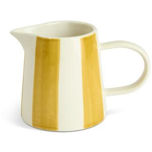 Habitat x Sanderson & National Trust Handpainted Small Stripe Mustard Jug - gallery image 5