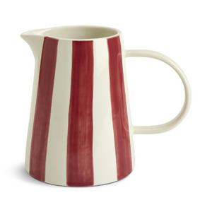 Habitat x Sanderson & National Trust Handpainted Large Stripe Berry Jug - gallery image 2