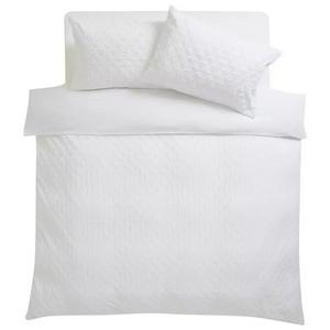 Sainsbury's Home Embossed Heatset White Bedding Set - gallery image 3