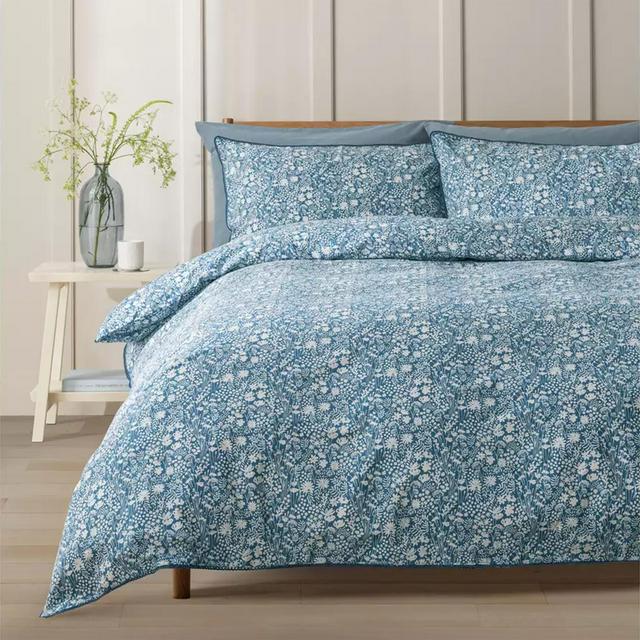 Sainsbury's Home Cotton Ditsy Floral Blue Bedding Set - gallery image 1
