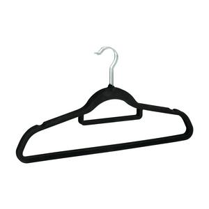 Black Flock Hangers 3 Pack