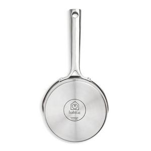 Habitat ellipse brushed stainless steel 14cm milk pan - gallery image 3