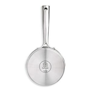 Habitat Ellipse Brushed Stainless Steel 16cm Saucepan - gallery image 3