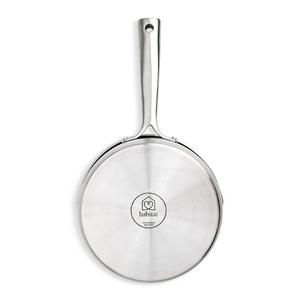 Habitat Ellipse Brushed Stainless Steel 18cm Saucepan - gallery image 3