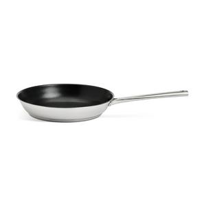 Habitat Ellipse Brushed Stainless Steel 24cm Frying Pan - gallery image 2