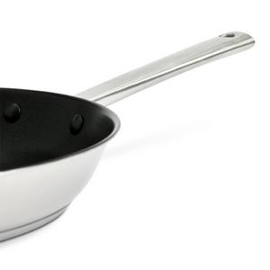 Habitat Ellipse Brushed Stainless Steel 24cm Frying Pan - gallery image 3