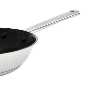 Habitat Ellipse Brushed Stainless Steel 28cm Frying Pan - gallery image 3