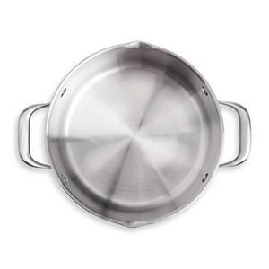 Habitat Ellipse Brushed Stainless Steel Stock Pot - gallery image 3