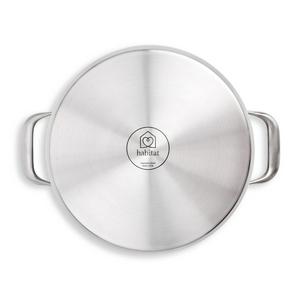 Habitat Ellipse Brushed Stainless Steel Stock Pot - gallery image 5