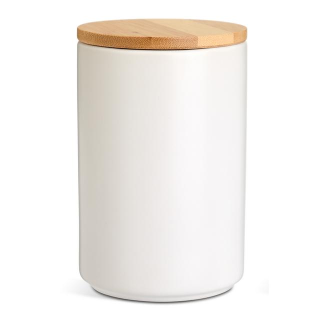 Habitat Matte Ceramic Storage Canister - White