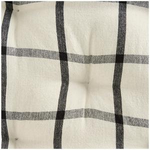 Habitat Woven Industrial Check Seat Cushion - Neutral - gallery image 2