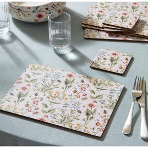 Sainsbury's Home Bee Floral Corkback Set of 4 Coasters - gallery image 2