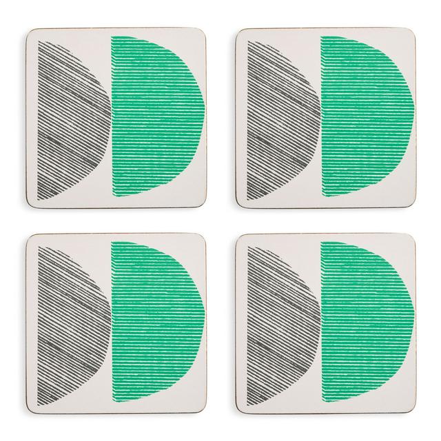 Sainsburys Habitat Linear Circles Set of 4 Coasters
