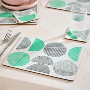 Habitat Linear Circles Set of 4 Coasters - gallery image 2