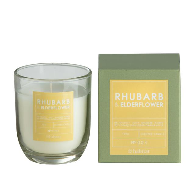 Habitat Scented Boxed Candle - Rhubarb & Elderflower