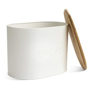 Habitat Embossed Text Carbon Steel Bread Bin - gallery image 4
