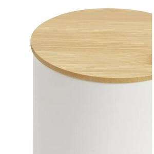 Habitat Embossed Text Pack of 3 Canisters - White - gallery image 3
