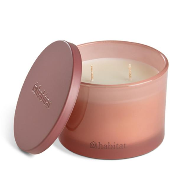 Habitat Multi Wick Candle - Patchouli & Amber - Pink