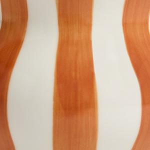 Habitat Hand Painted Rust Stripe Vase - gallery image 3