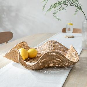 Habitat Rattan Wave Tray - gallery image 2