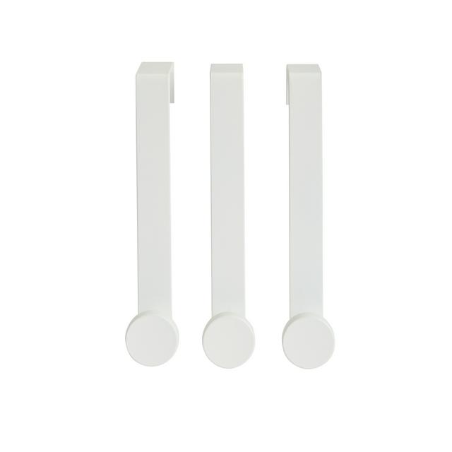 Sainsburys Home Pack of 3 Hook - White