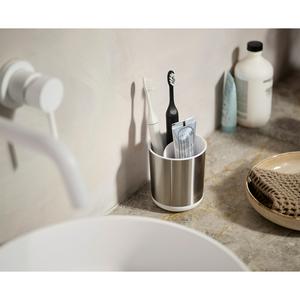 Joseph Joseph Duo Steel Small Toothbrush Caddy - Chrome - gallery image 2
