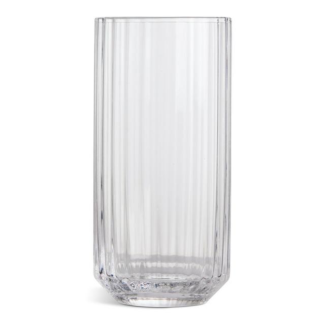 Habitat Wide Ribbed Hiball Glass - Clear - gallery image 1