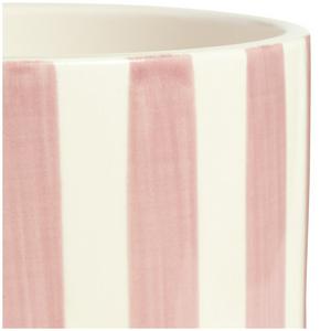 Habitat Scented Pink Stripe Ceramic Large Candle - Pepper & Cassis - gallery image 3