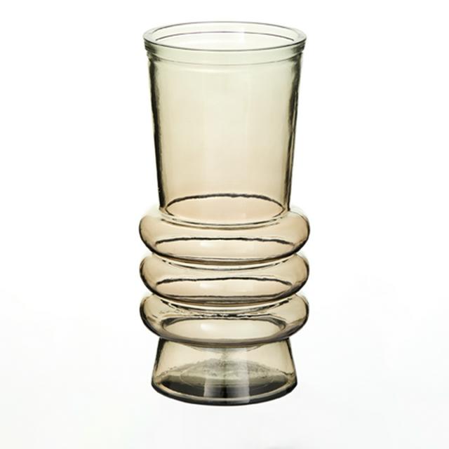 Habitat Recycled Glass Anillo Vase - Green